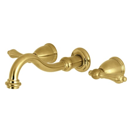 Kingston Brass Roman Tub Faucet, Brushed Brass, Wall Mount KS3027AL
